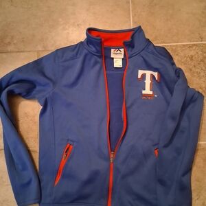 Majestic. Boys  Royal Blue and Red Sports Jacket Size MEDIUM 10/12